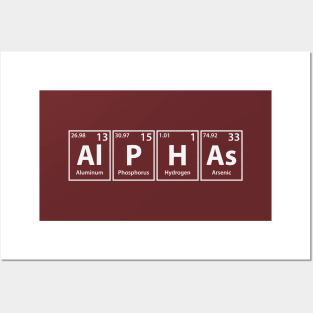 Alphas (Al-P-H-As) Periodic Elements Spelling Posters and Art